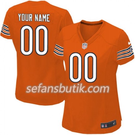 Chicago Bears Tröjor Custom Nike Orange - Dame Chicago Bears Tröjor Custom Nike Orange - Dame